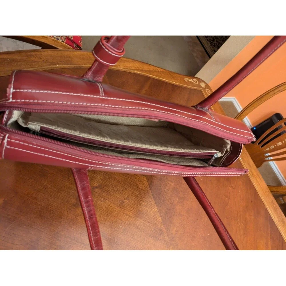 Deep Red Leather MCKLEIN Laptop 17